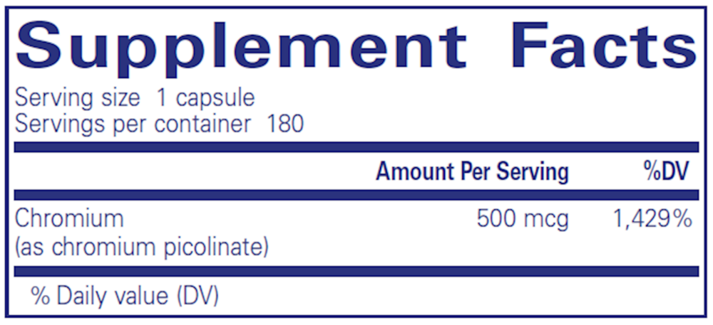 Chromium (Picolinate) 500mcg
