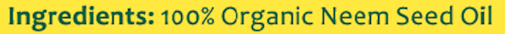 Neem Oil Organic Cold Pressed