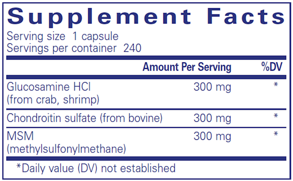 Glucosamine Chondroitin W/ MSM