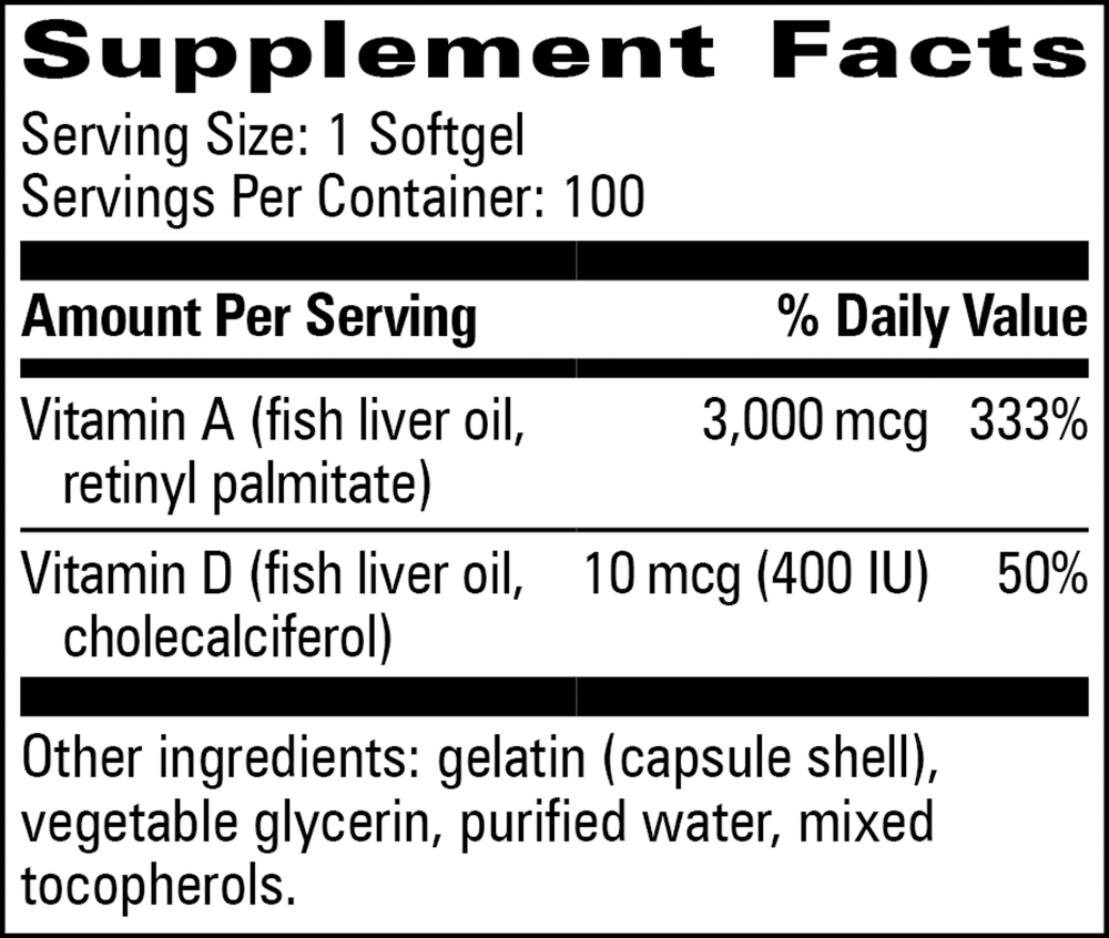 A and D Natural Capsules