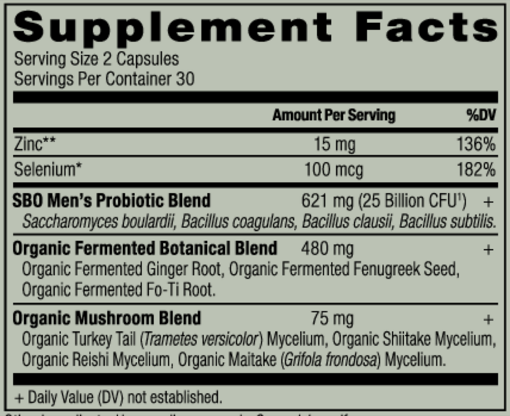 SBO Probiotics Men's