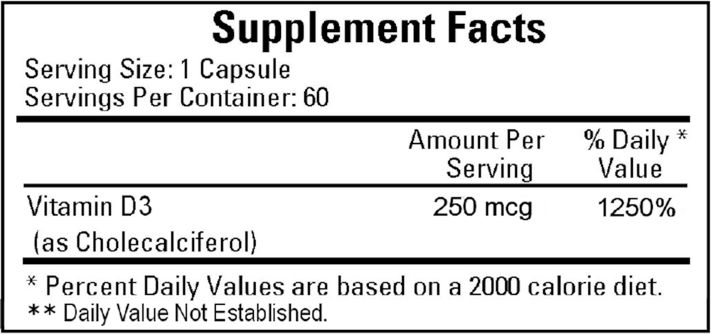 Vitamin D3 10,000iu
