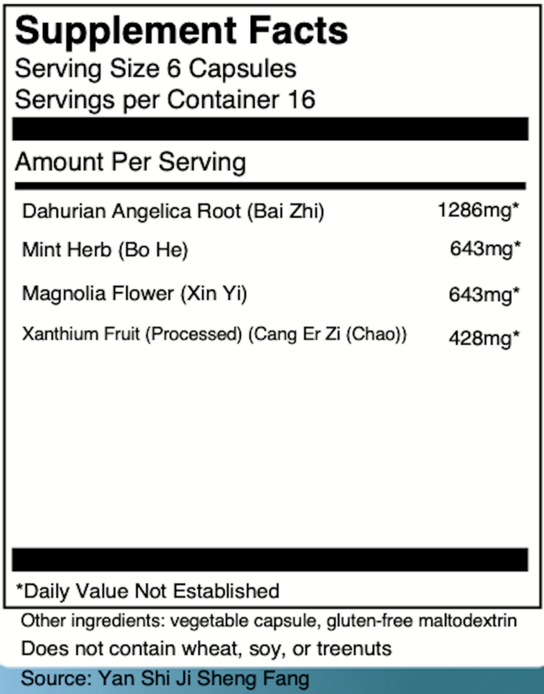 Cang Er Zi San Capsules - Xanthium Formu