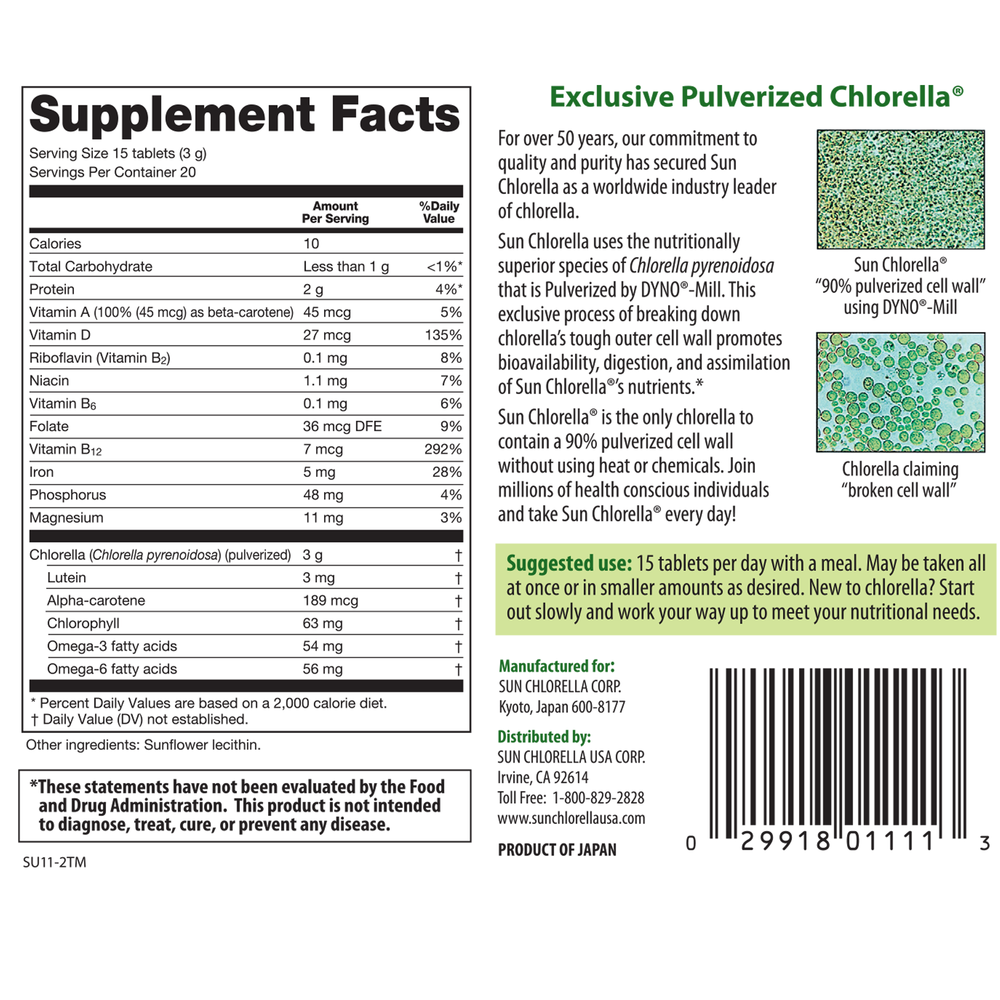 Sun Chlorella 200mg