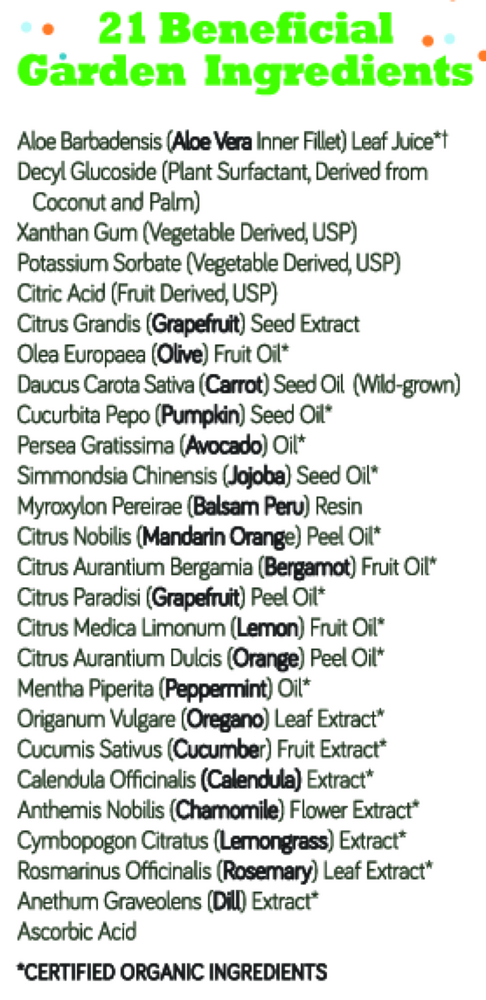 Spring Garden Shampoo and Wash