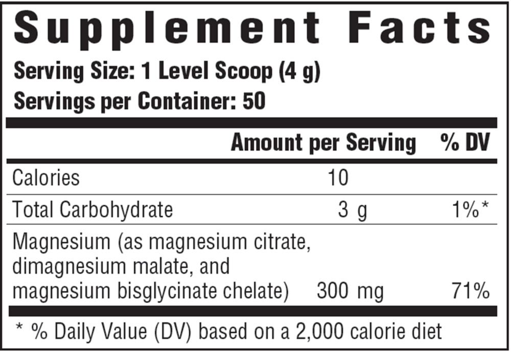Relax + Calm Magnesium Powder-Raspberry Lemonade Flavor