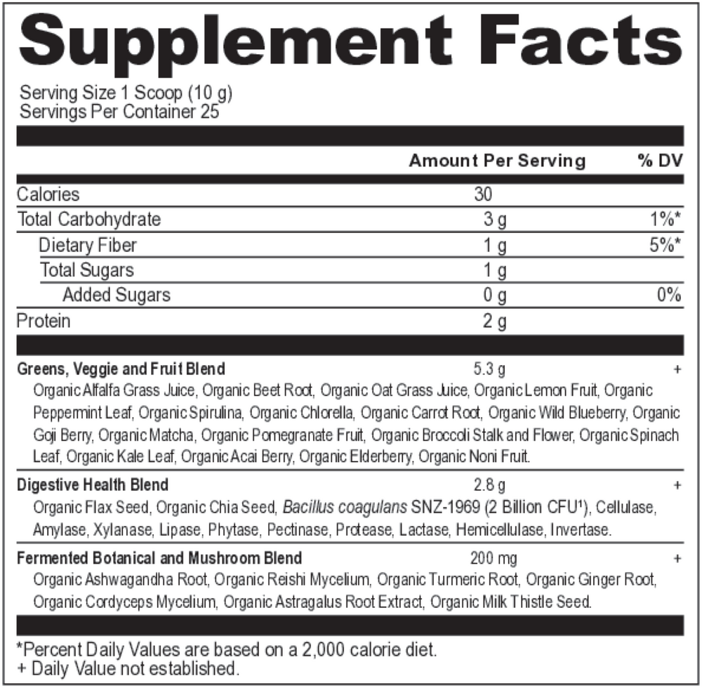 Organic SuperGreens Powder - Watermelon