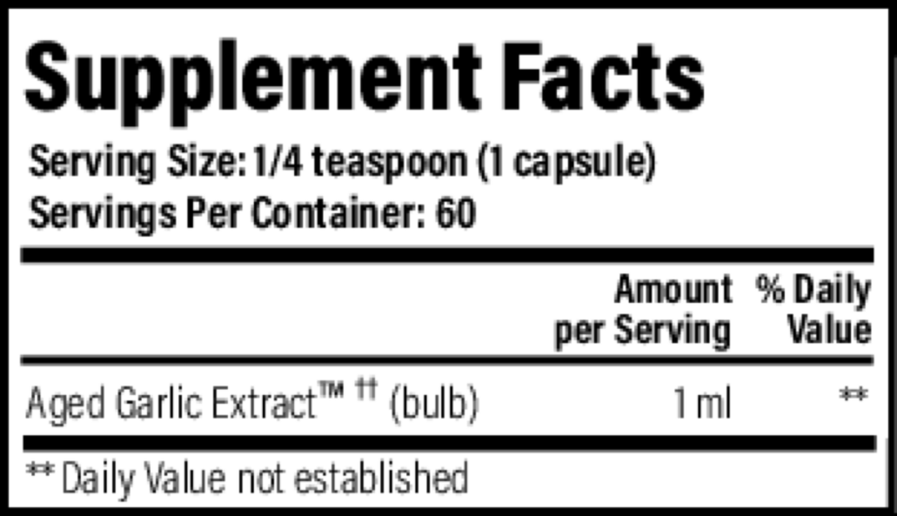 Liquid Aged Garlic Extract Plain No caps Formula 100