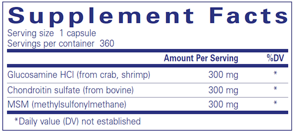 Glucosamine Chondroitin W/ MSM