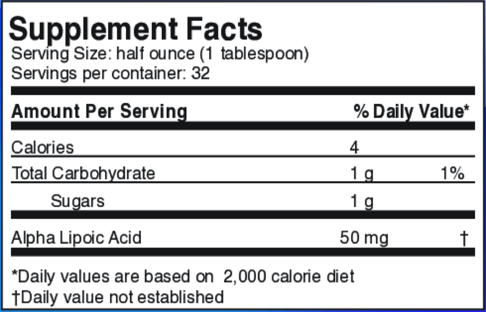 Liquid Alpha Lipoic Acid