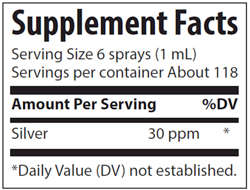 Colloidal Silver Spray 30PPM