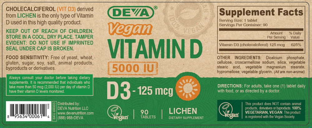 Vegan Vitamin D3 - 5000 IU