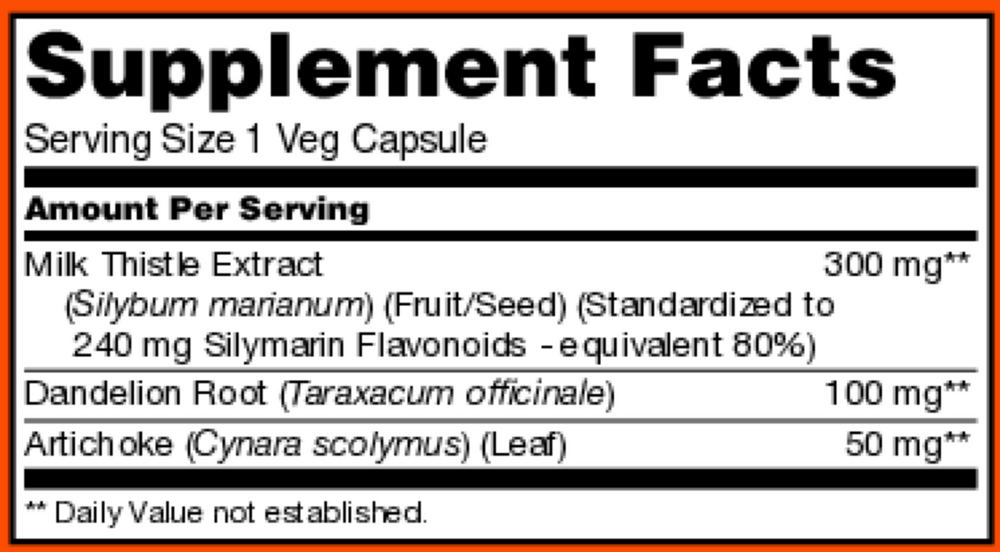 Silymarian Milk Thistle 300mg