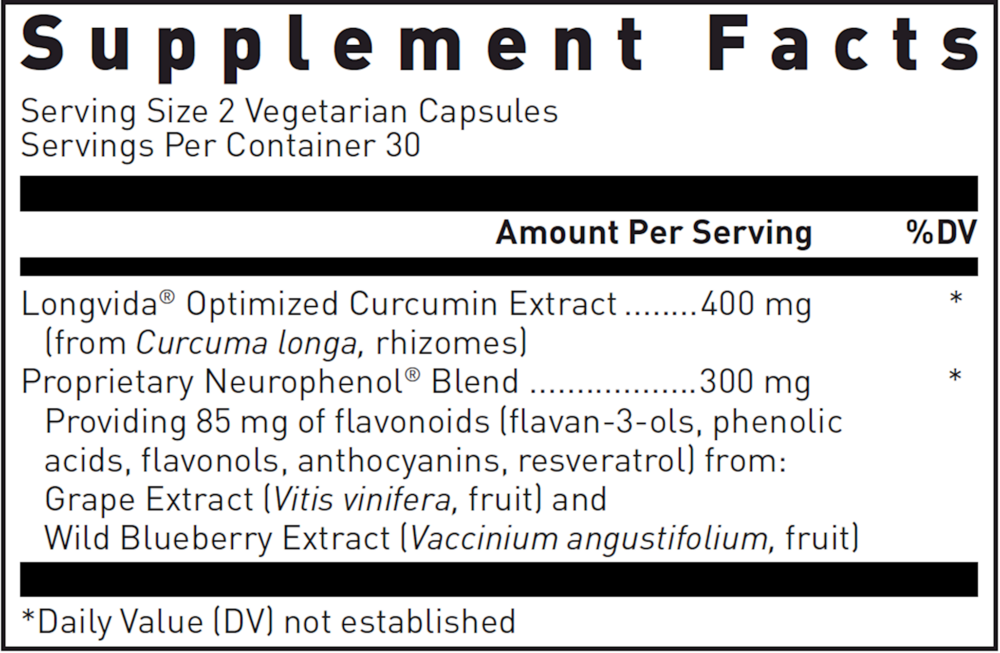 Optimized Curcumin w/Neurophenol