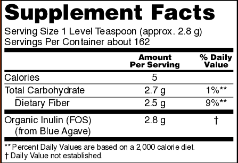 Inulin Prebiotic Pure Powder
