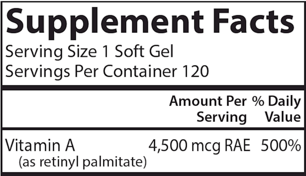 Vitamin A Palmitate 15000IU