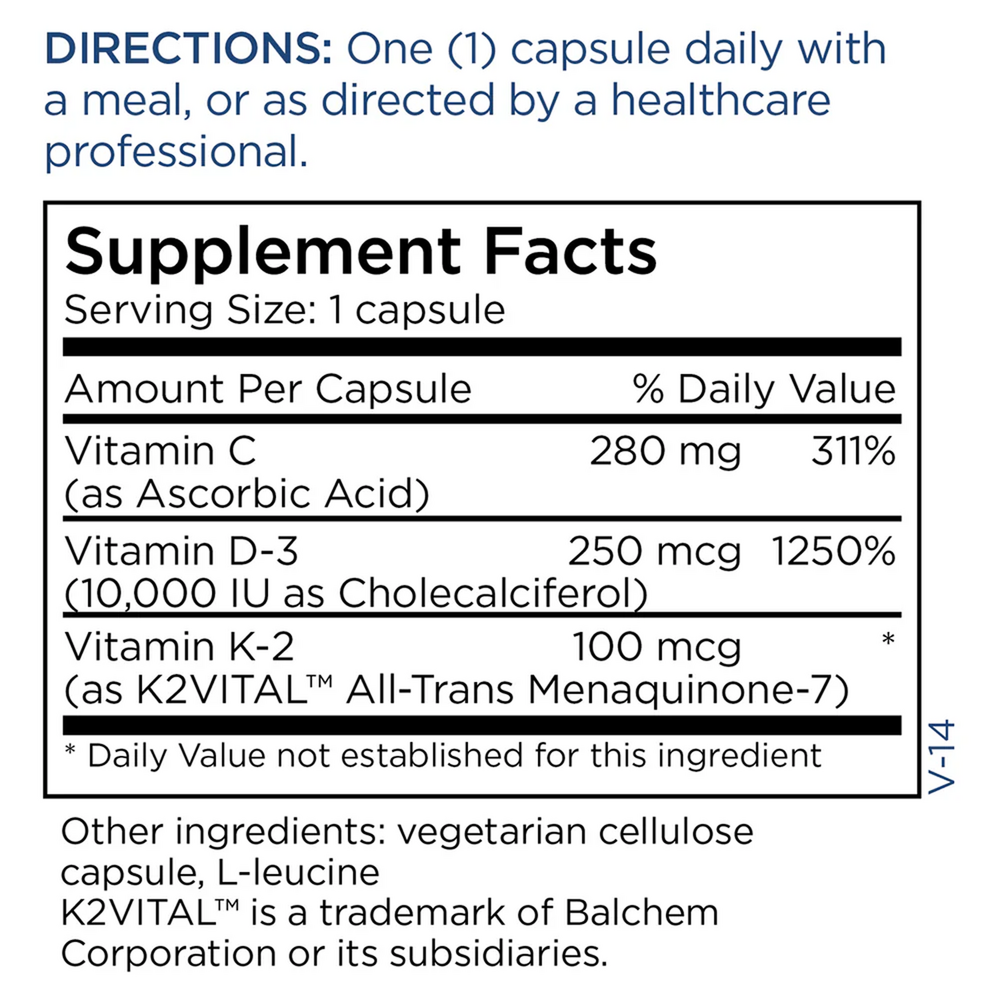Vitamin D-3 [10,000 IU] with Vitamin K2