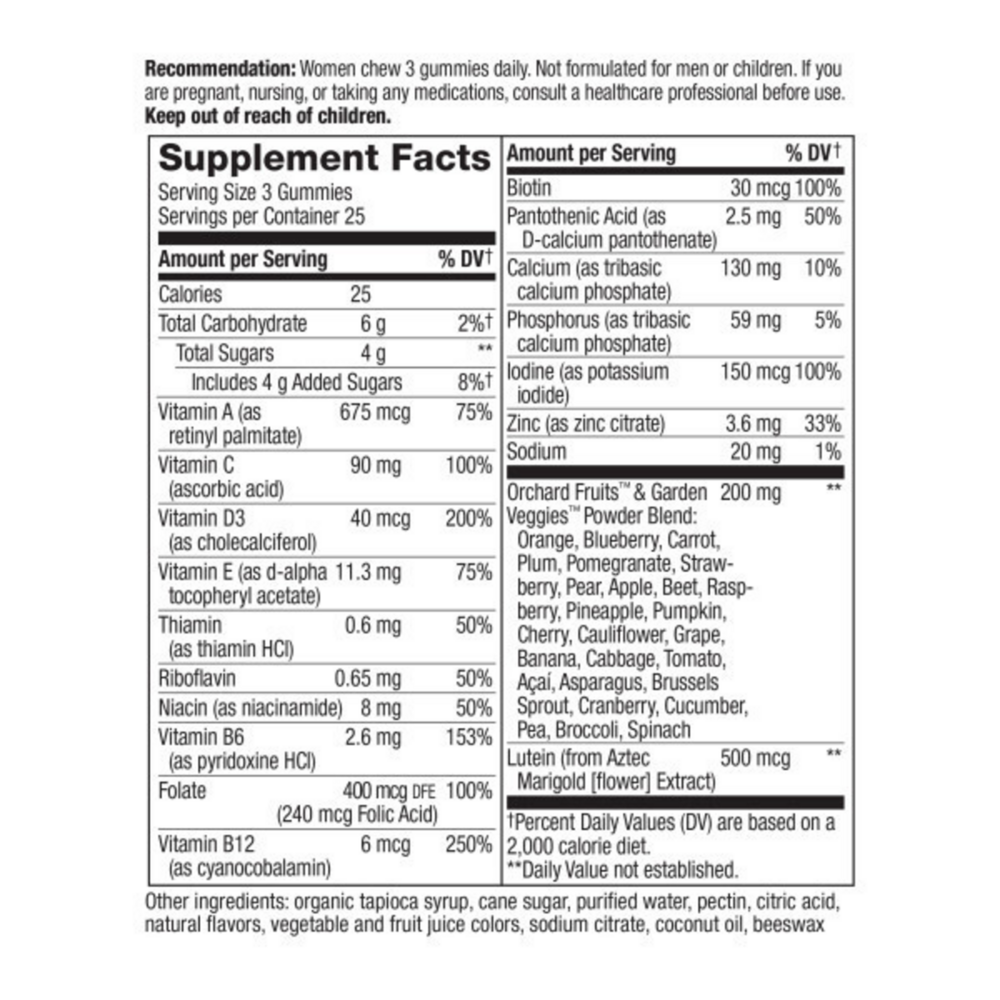 Alive Womens 50+ Premium Gummy Multi-Vitamin