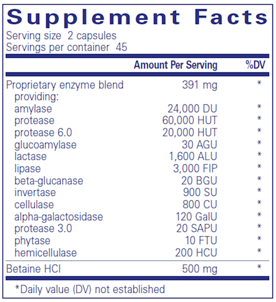 Digestive Enzymes Ultra w/ Betaine