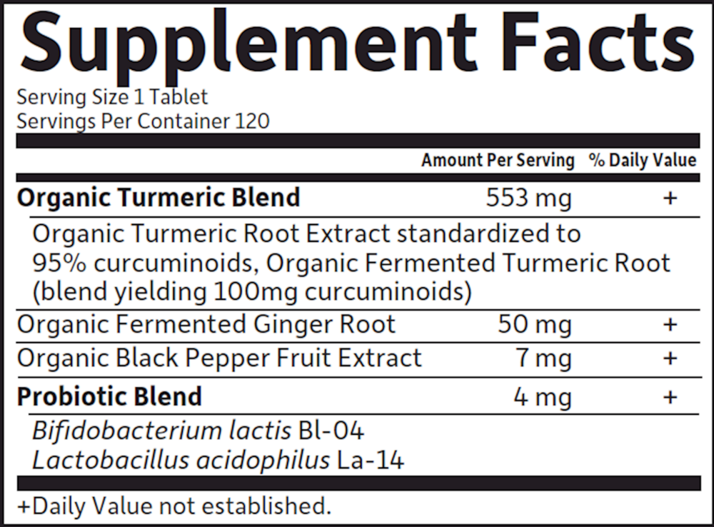 mykind Organics Extra Strength Turmeric Inflammatory Response