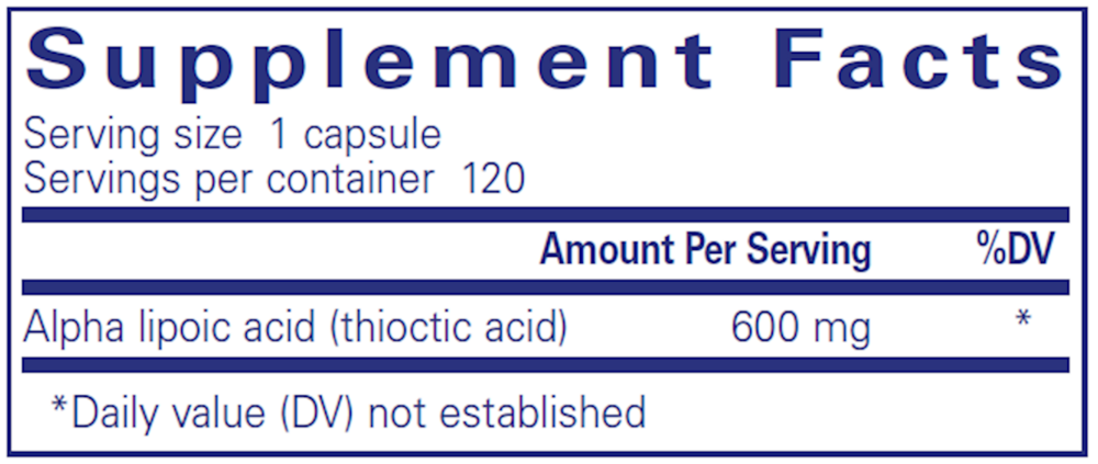 Alpha Lipoic Acid 600mg