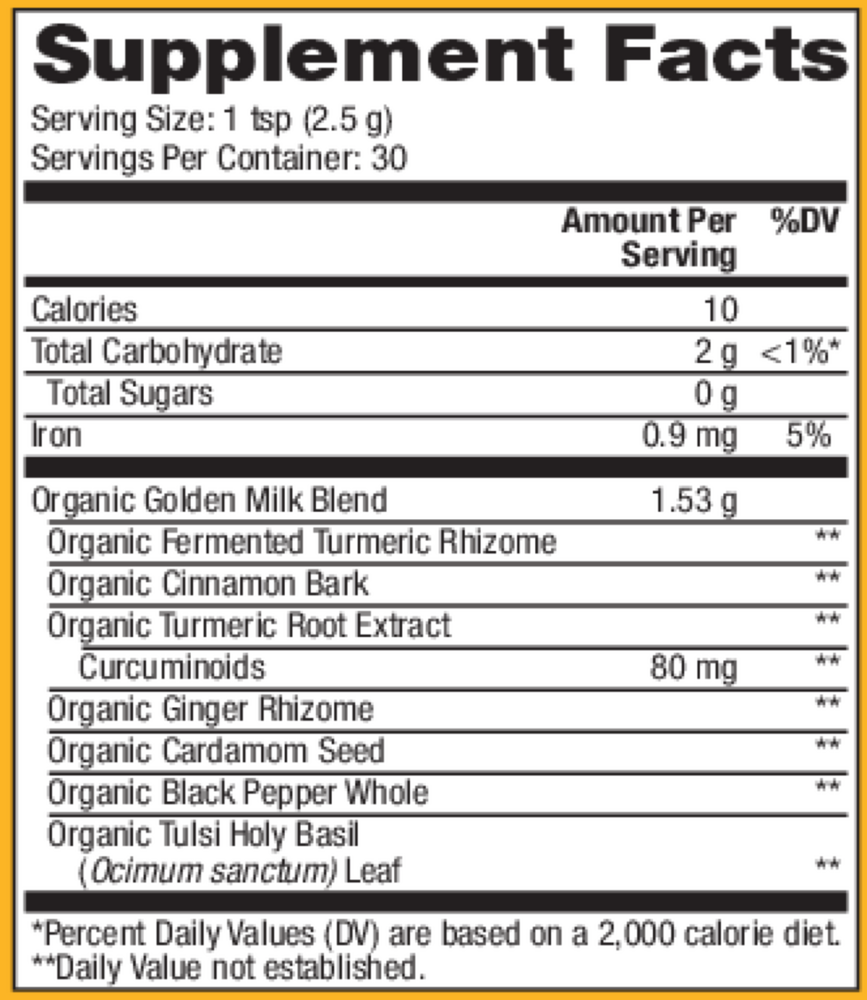 Solspring Organic Golden Milk