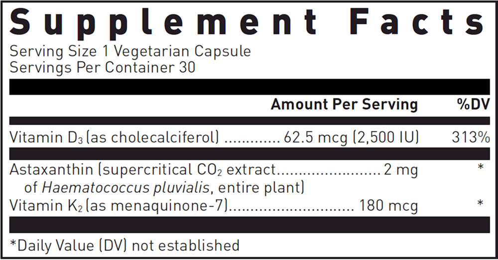 K2-D3 w/Astaxanthin 30c