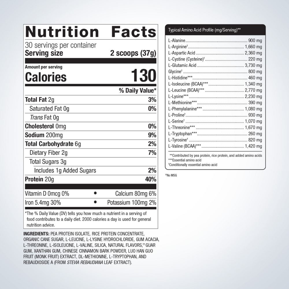 Perfect Protein® Pea & Rice, Vanilla (California Only)