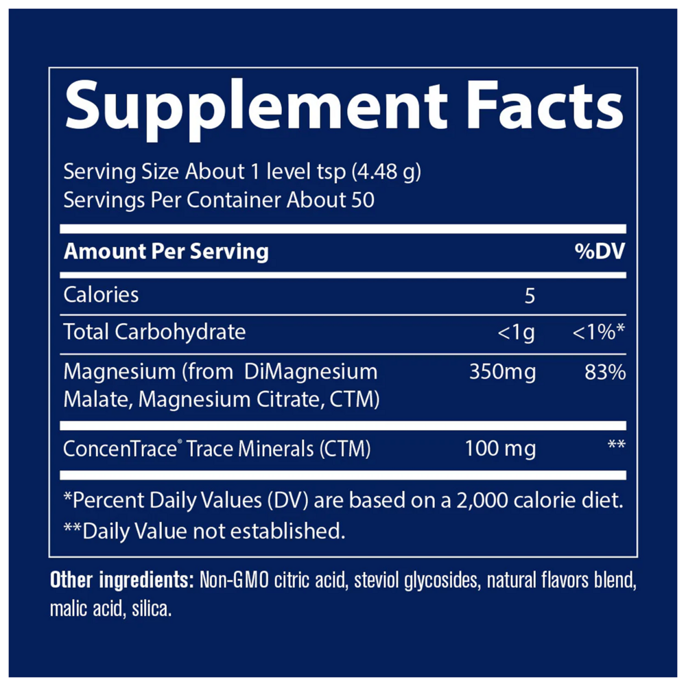 Stress-X Magnesium Powder, Raspberry Lemon