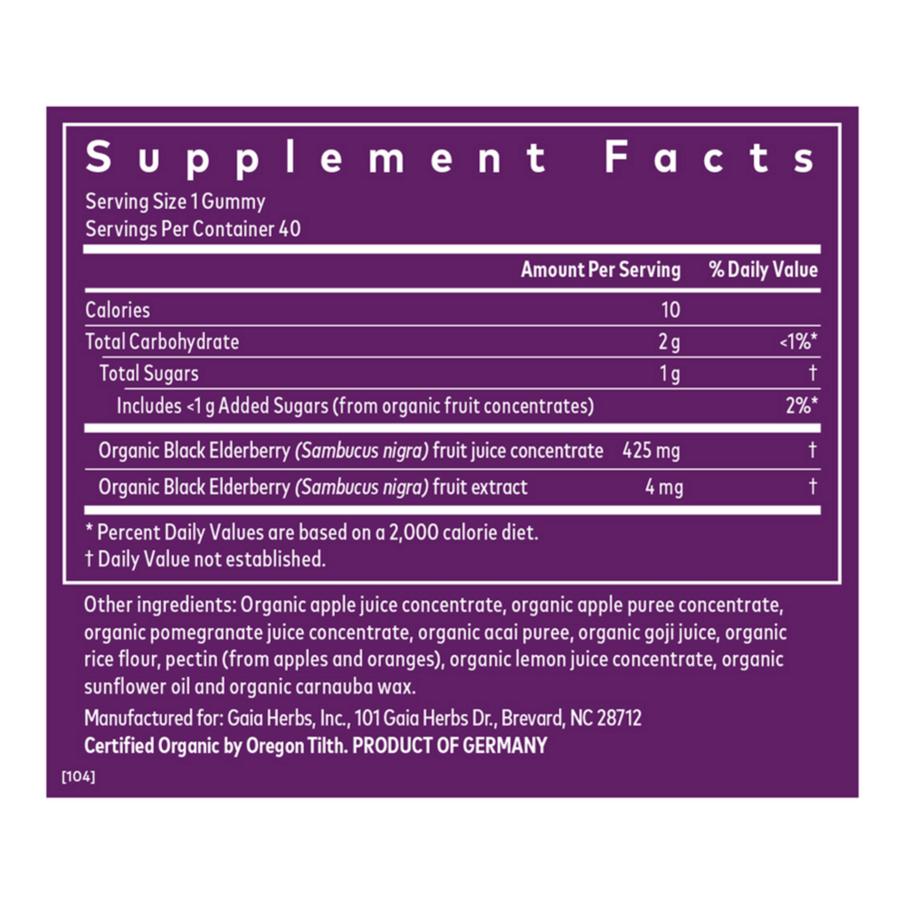 GaiaKids Everyday Elderberry Gummies