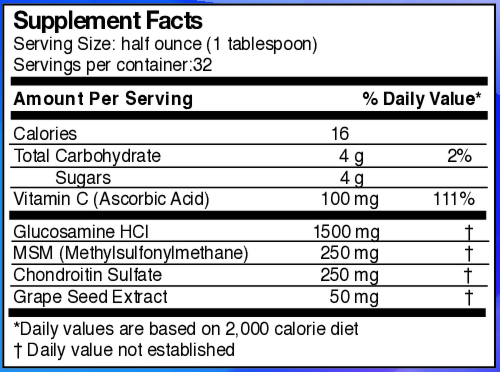 Liquid Glucosamine 1500-Chondroitin-MSM