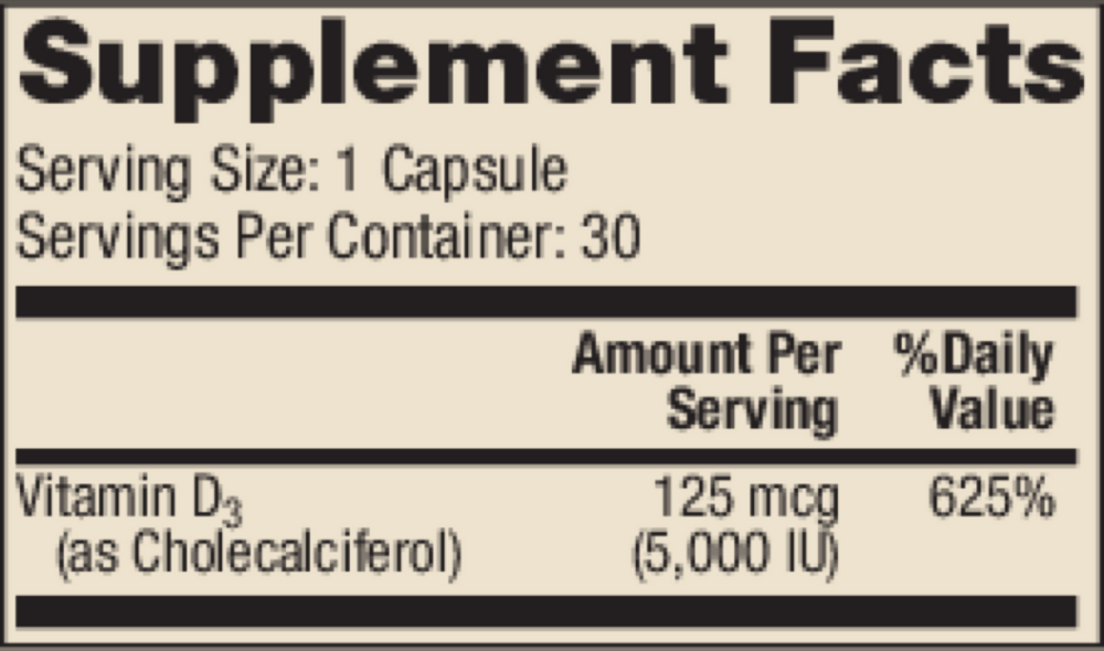 Liposomal Vitamin D 5000IU