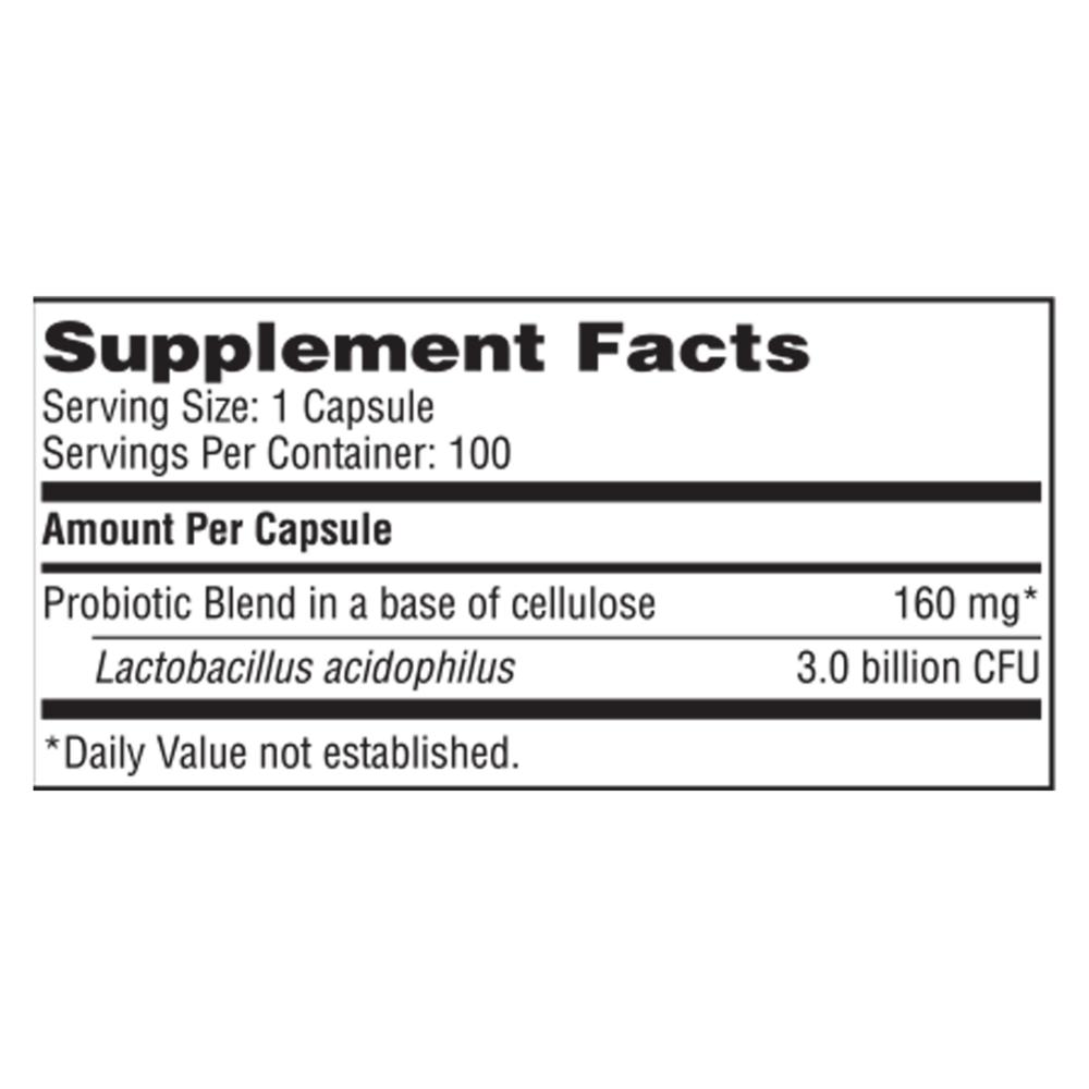 L. Acidophilus SCD Compliant Probiotic