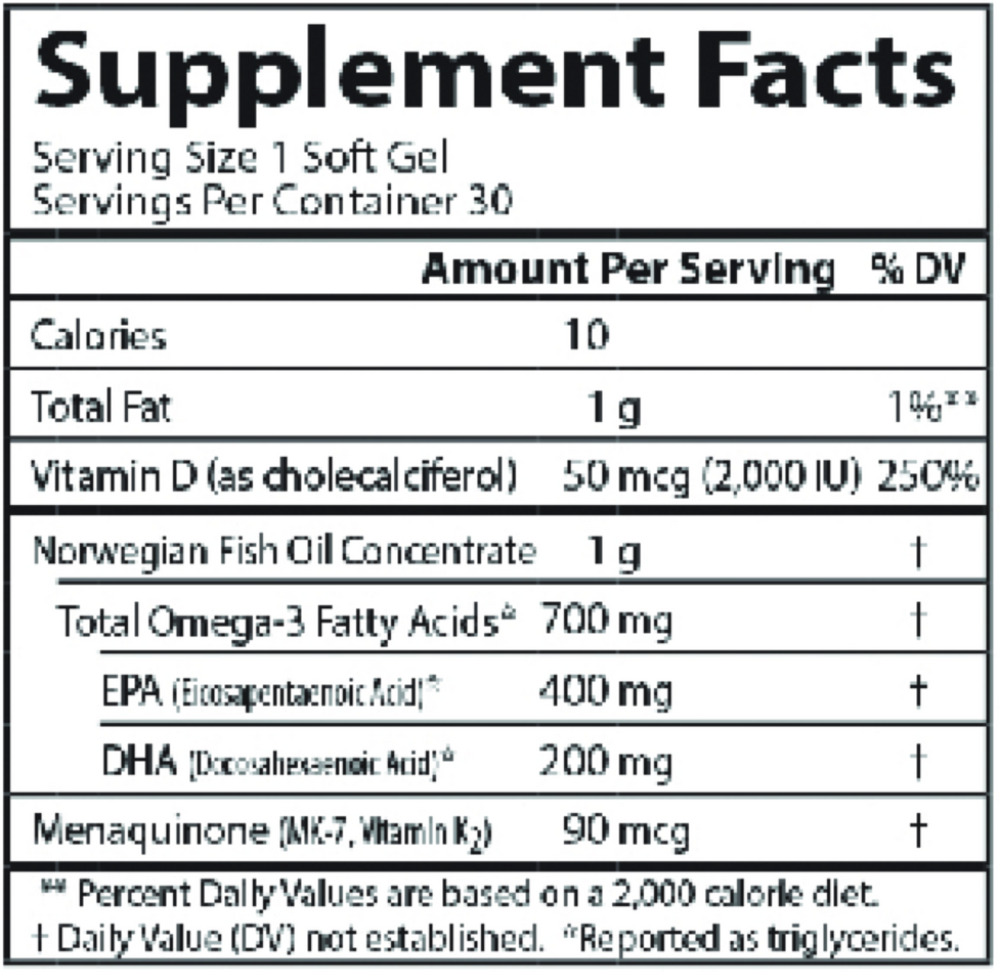 Elite Omega 3 + D3 & K