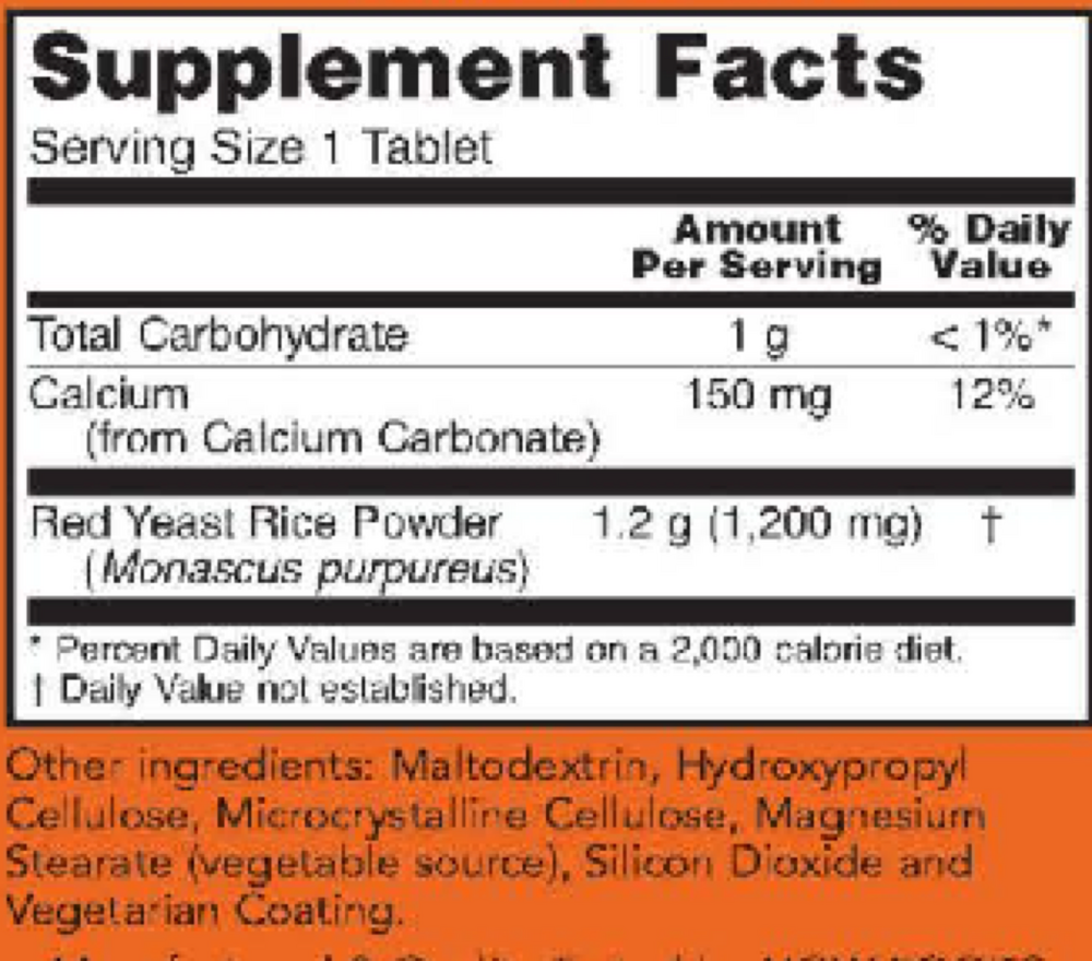 Red Yeast Rice 1200mg