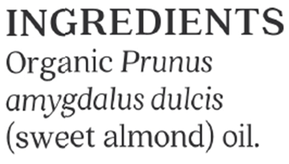 Sweet Almond Organic Skin Care Oil