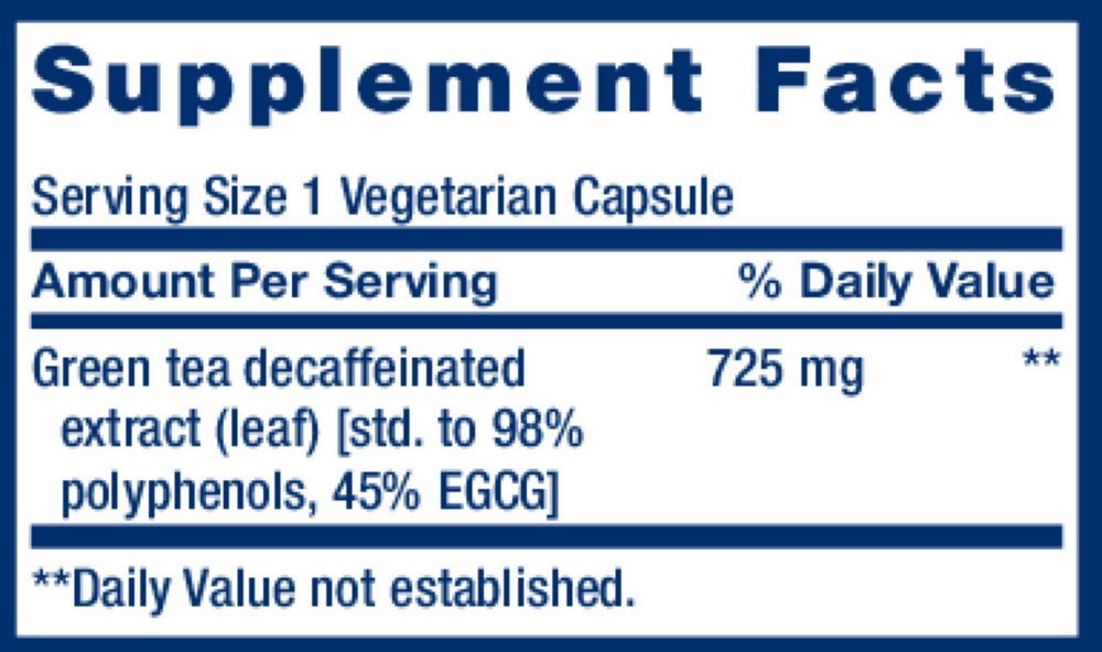 Decaffeinated Mega Green Tea Extract