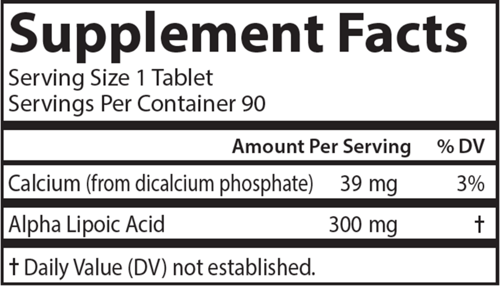 Alpha Lipoic Acid 300mg