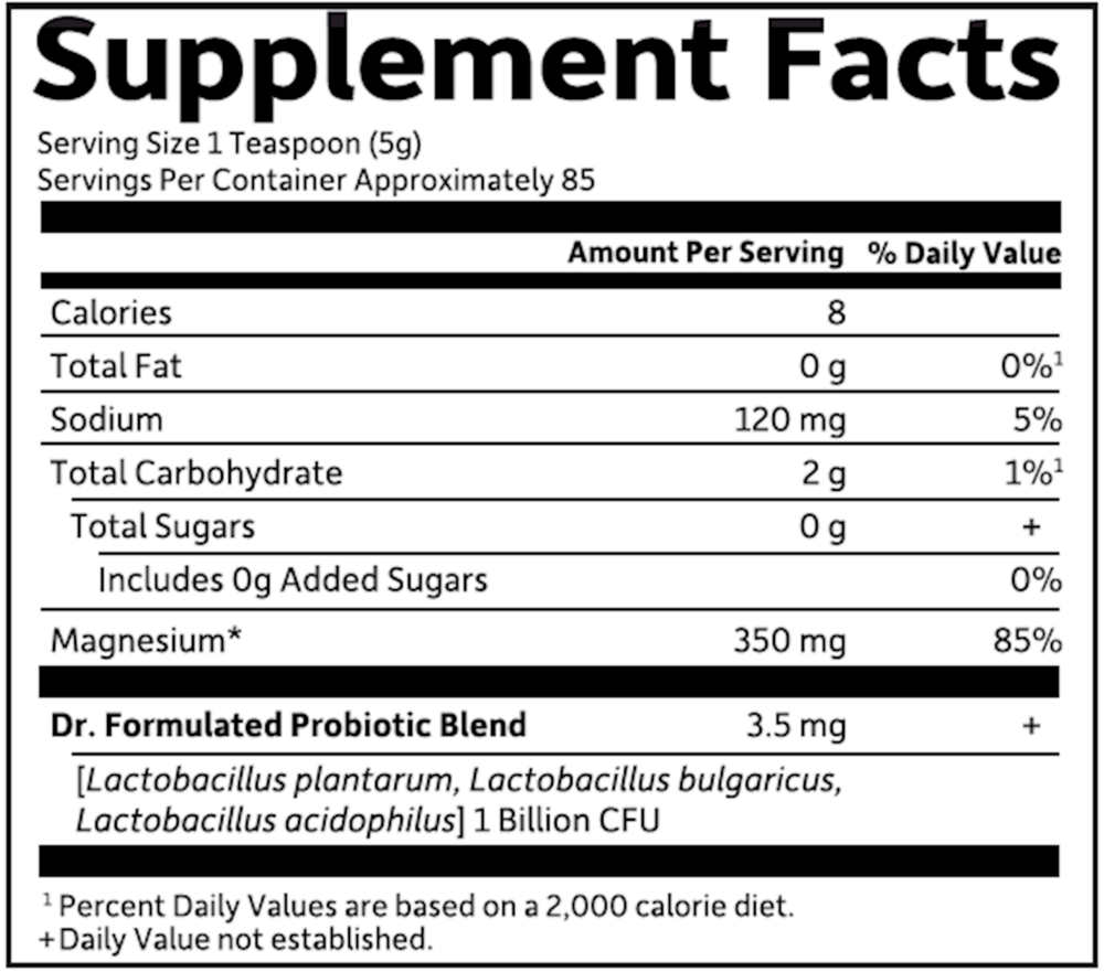 Dr. Formulated Whole Food Magnesium Raspberry-Lemon