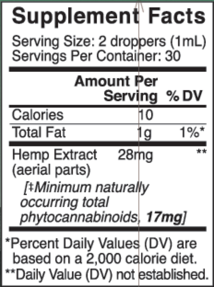 Hemp Extract 17mg - Mint Chocolate