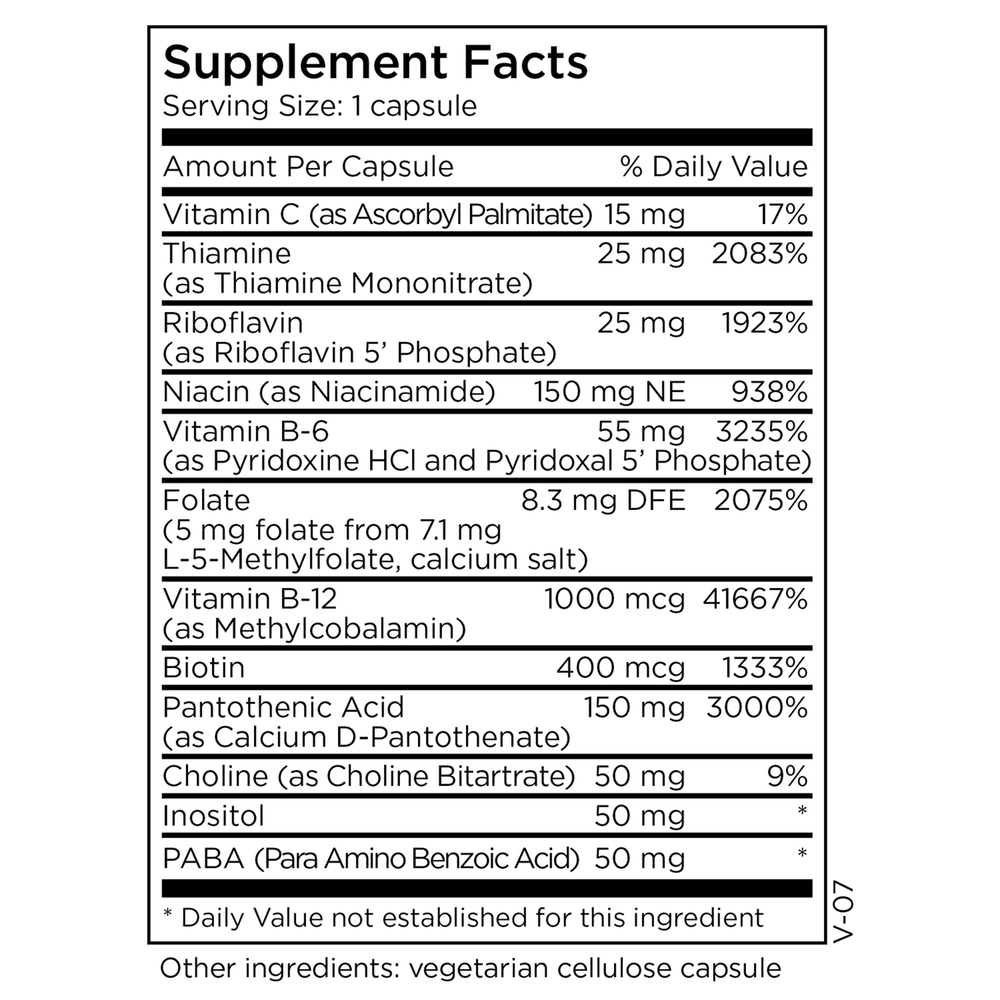 B-Complex + 5 mg L-Methylfolate