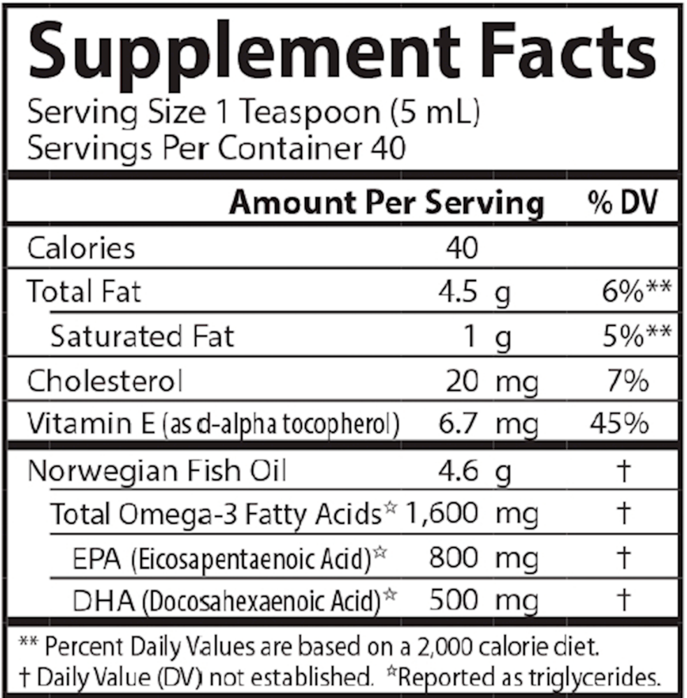 The Very Finest Fish Oil™ Liquid - Lemon