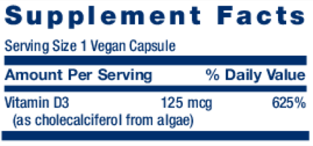 Vegan Vitamin D3 125 mcg (5000 IU)