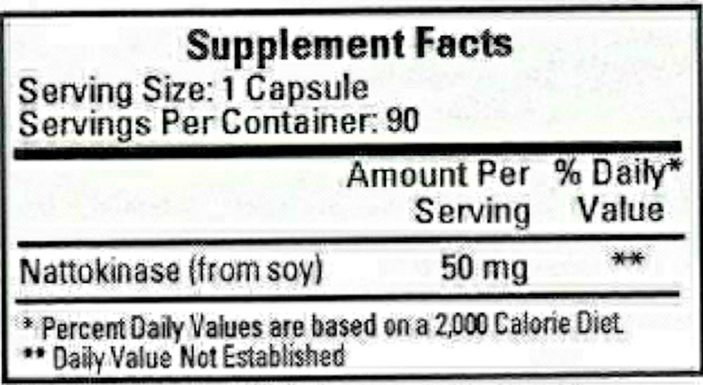 Nattokinase 50mg/1000FU