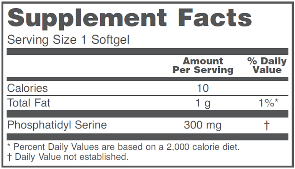Phosphatidyl Serine 300mg