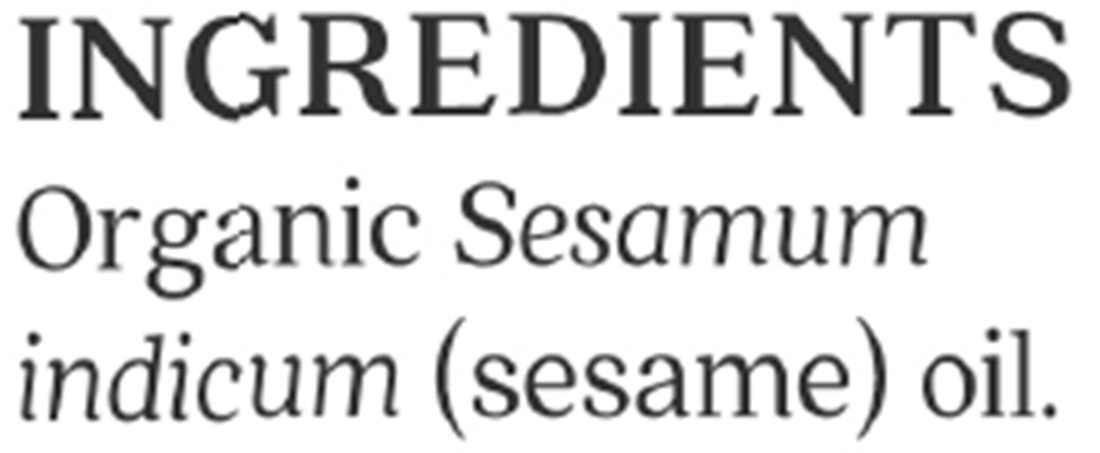 Sesame Organic Skn Care Oil