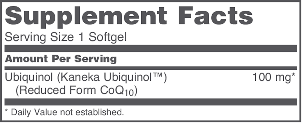 Ubiquinol 100mg