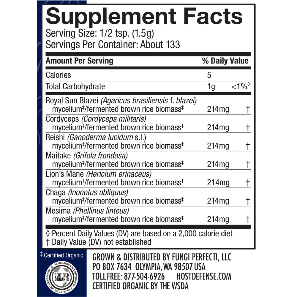 Organic Stamets 7 Powder