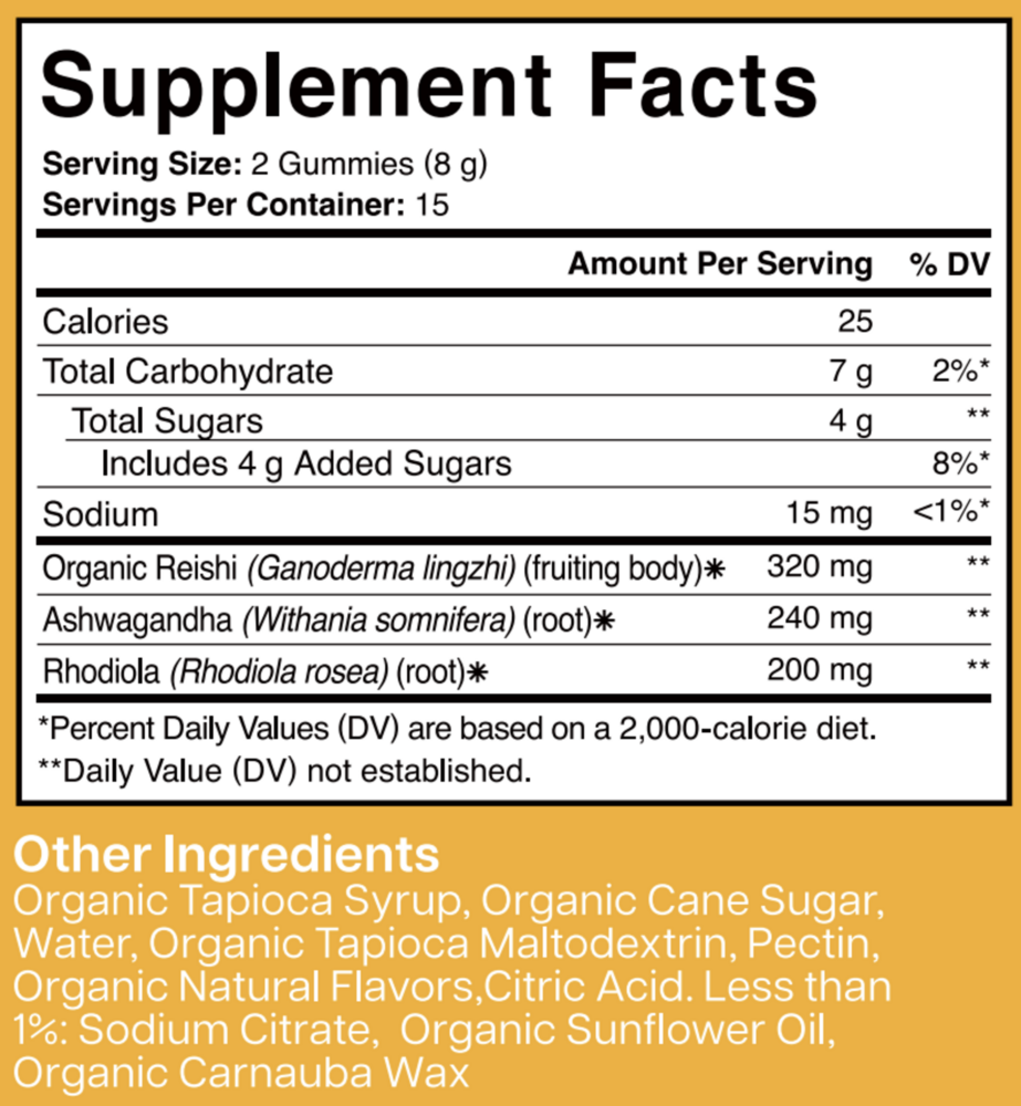 Reishi+Ashwagandha Stress Support Gummy