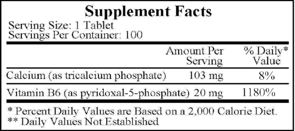 Pyridoxal 5' Phosphate